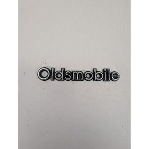 Oldsmobile Rear Emblem Badge Script Silver Chrome Trunk Logo OEM Car Trim